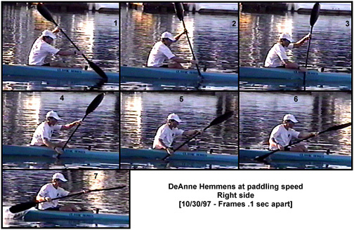DeAnne right side at paddling speed