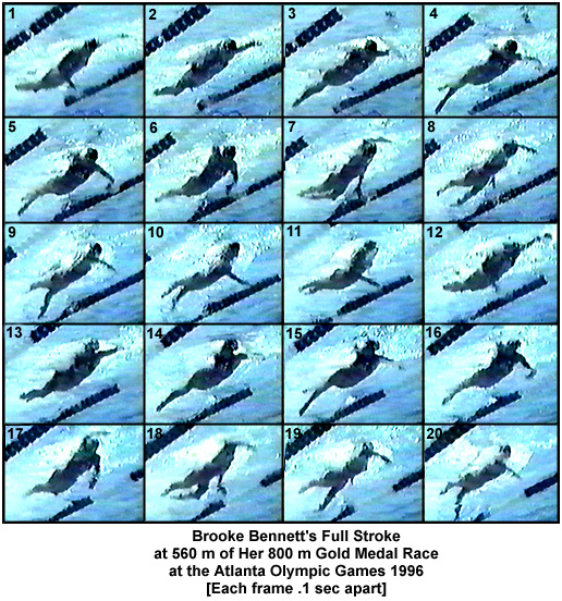 Brooke Bennett at 560 m