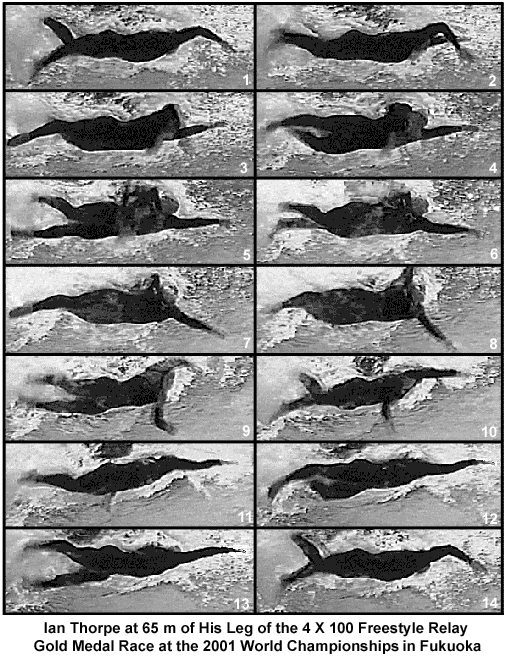 Ian Thorpe sprinting